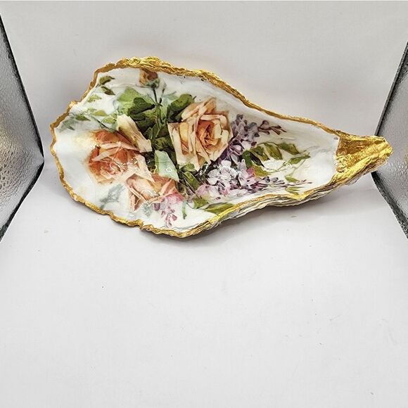 DECOUPAGE HUGE OYSTER SHELL - Picture 3 of 3